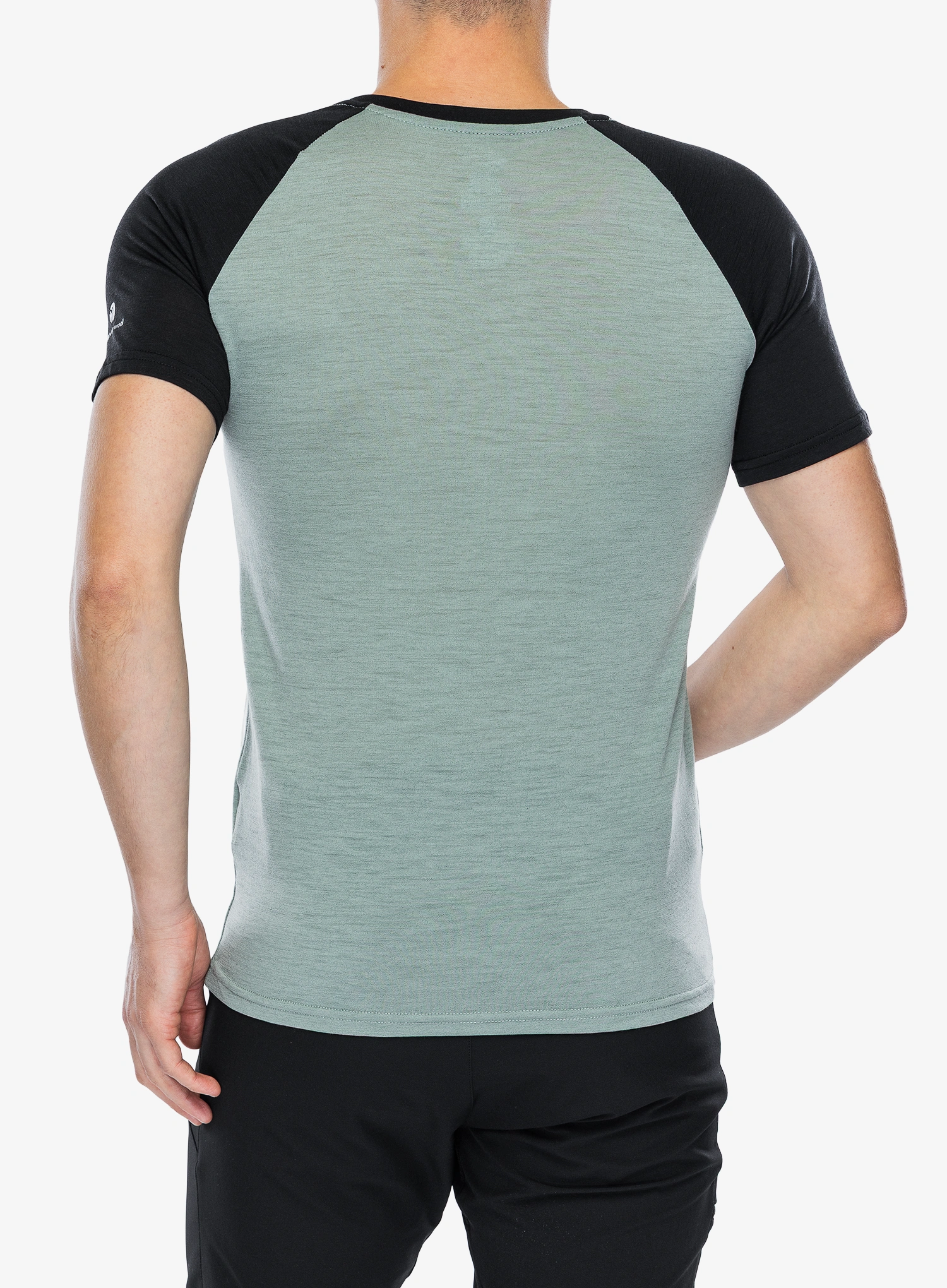 Merino tričko Hannah Taregan - anthracite/lily pad