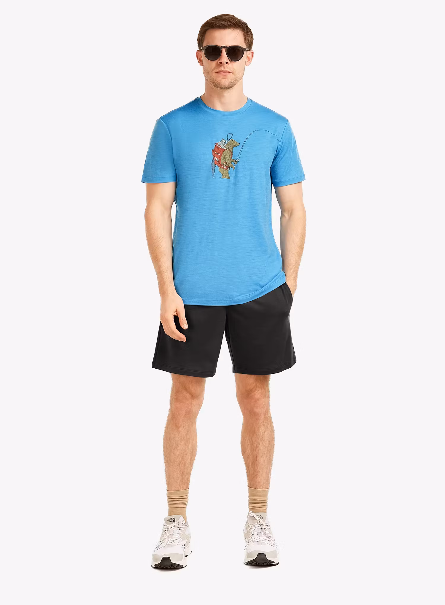 Merino tričko Icebreaker Merino 150 Tech Lite SS Tee Bear Catch - arctic