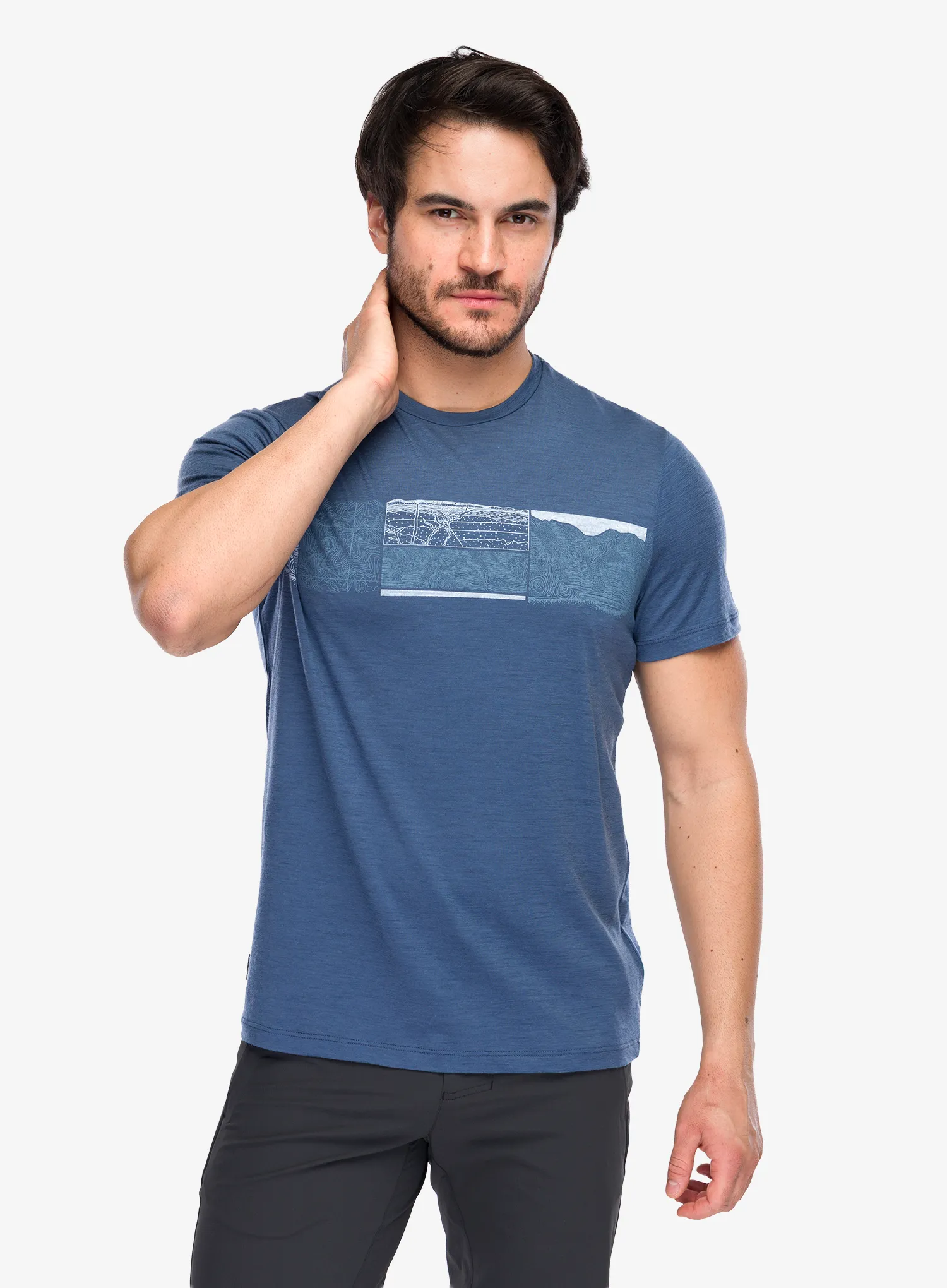 Merino tričko Icebreaker Merino 150 Tech Lite SS Tee Elevation Line - dawn