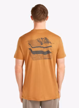 Merino tričko Icebreaker Merino 150 Tech Lite SS Tee Evolving Layers - trail