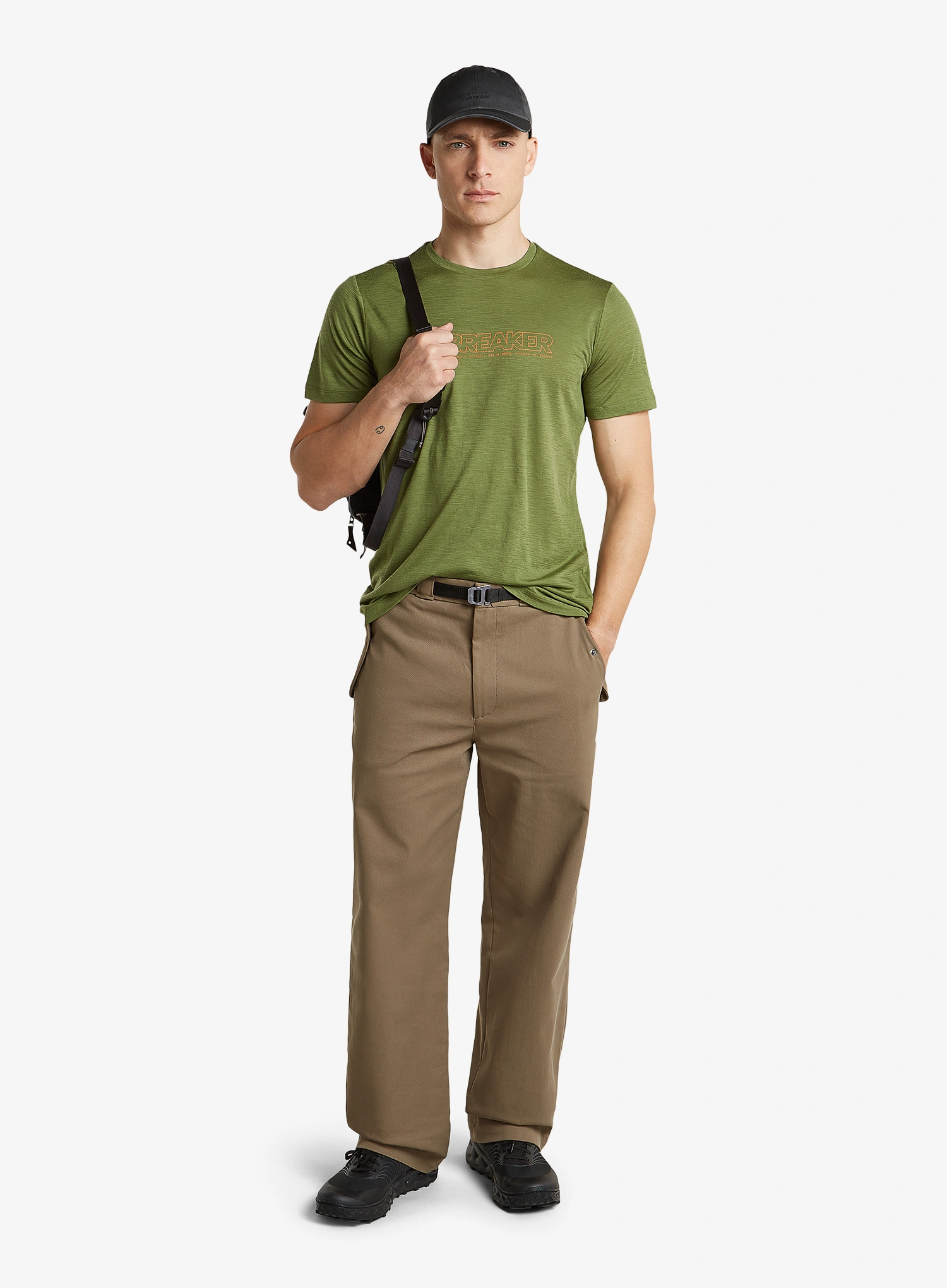 Merino tričko Icebreaker Merino 150 Tech Lite SS Tee IB Coordinates - sphagnum