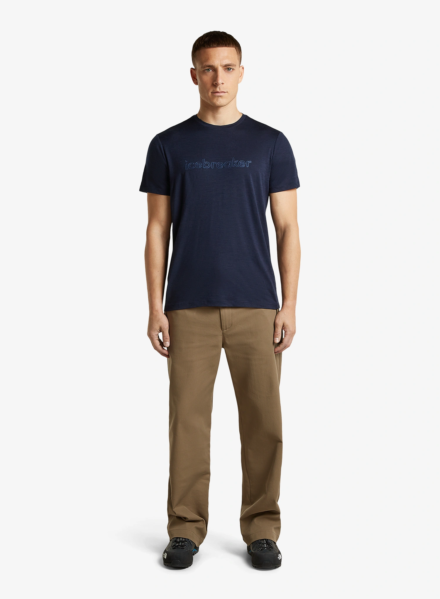 Merino tričko Icebreaker Merino 150 Tech Lite SS Tee IB Stitchline - midnight navy