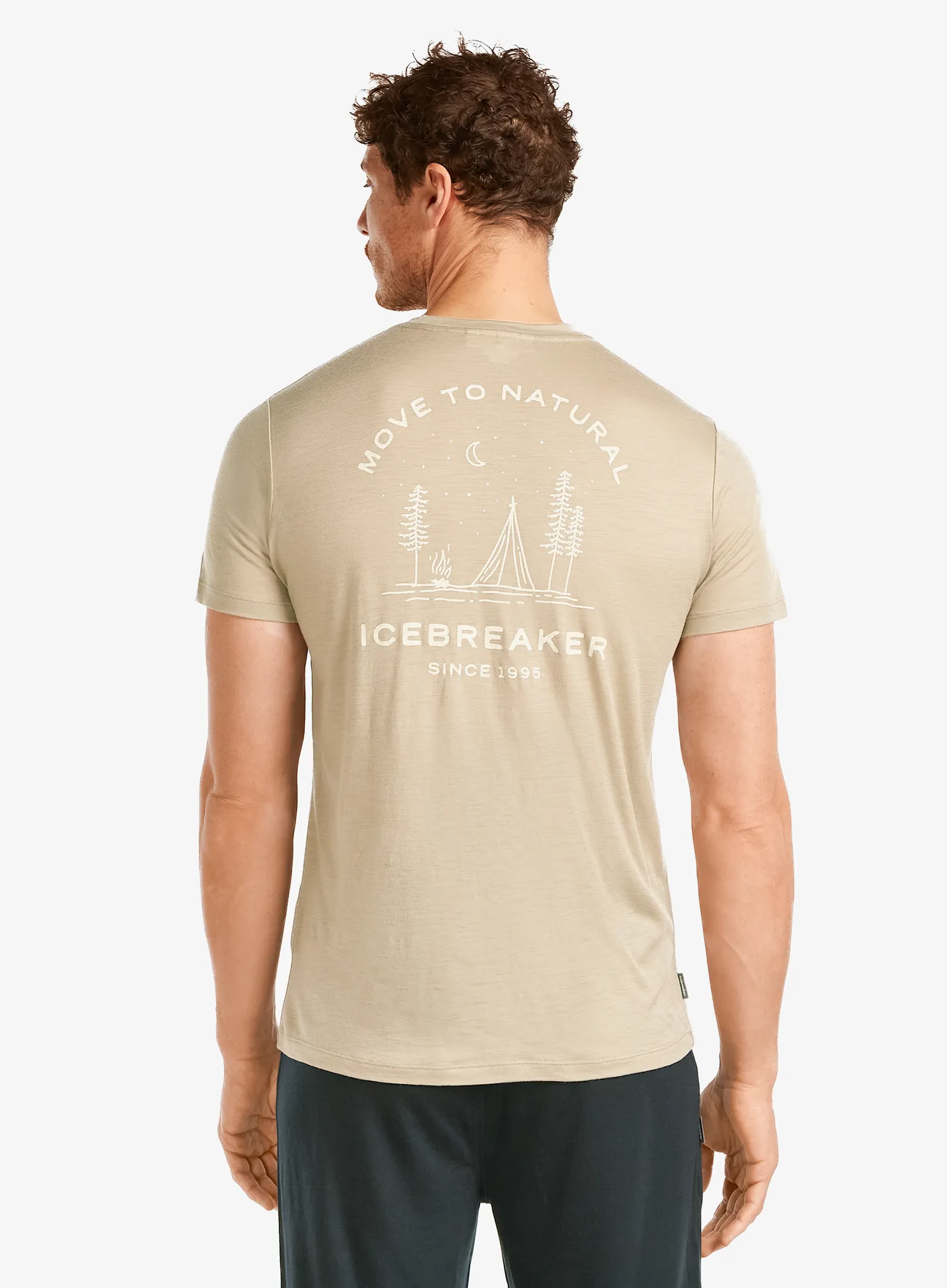 Merino tričko Icebreaker Merino 150 Tech Lite SS Tee Peaceful Pass - flagstone
