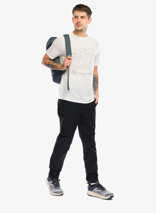 Merino tričko Odlo Merino Tencel Hyper Map Crew Neck S/S - gardenia