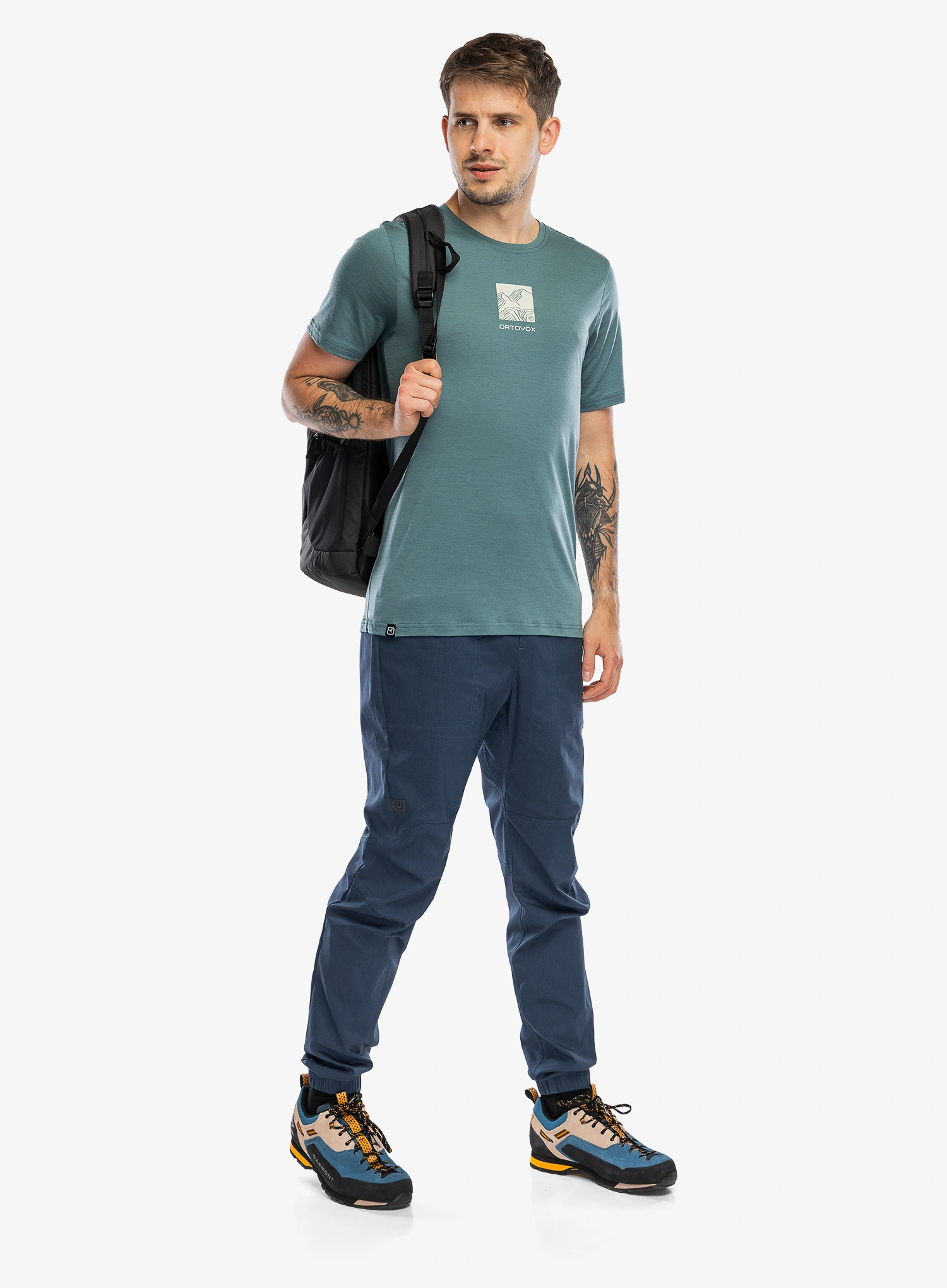 Merino tričko Ortovox 120 Cool Tec Abstract TS - arctic grey