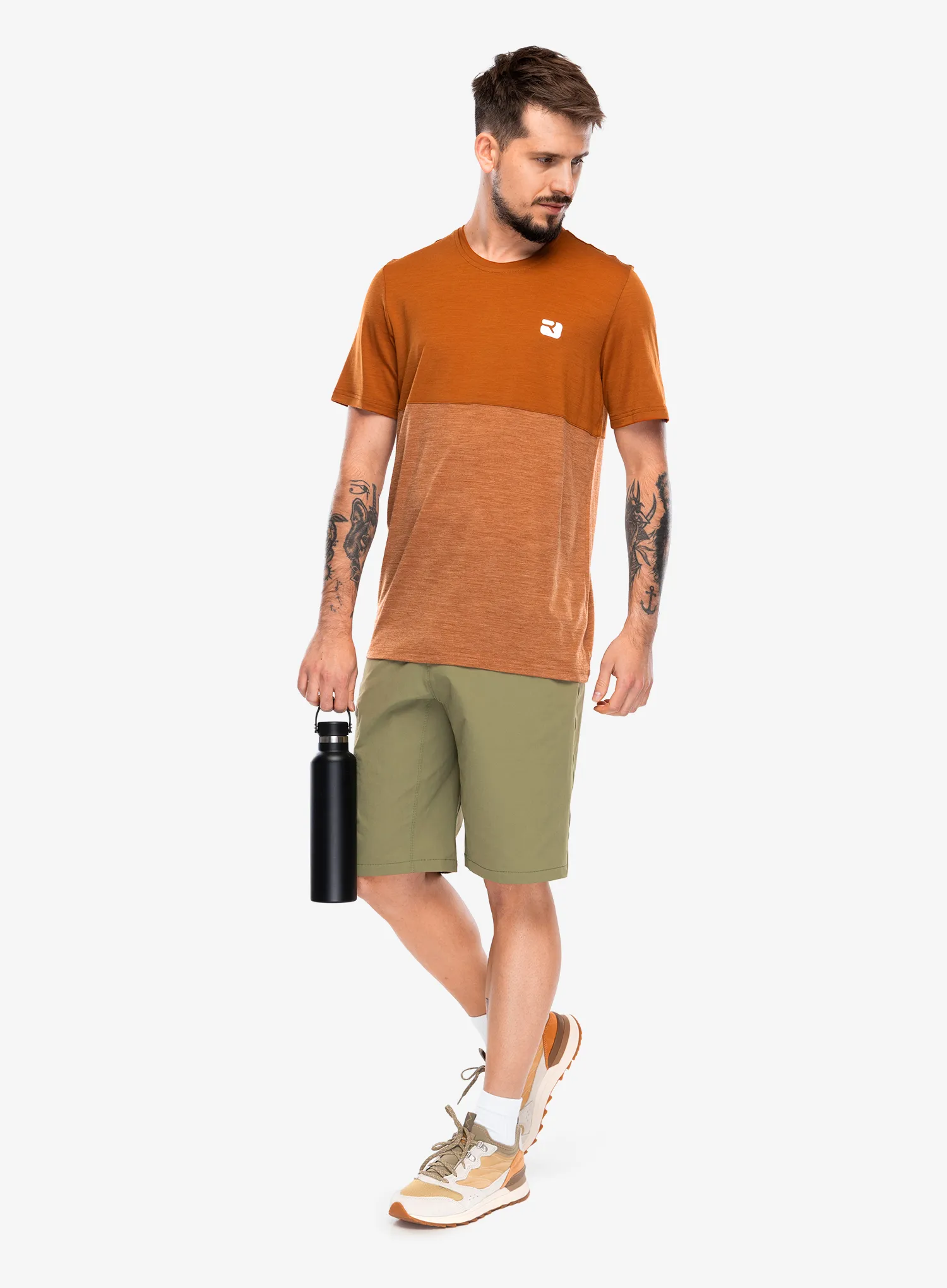 Merino tričko Ortovox 150 Cool Logo TS - bristle brown