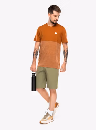 Merino tričko Ortovox 150 Cool Logo TS - bristle brown