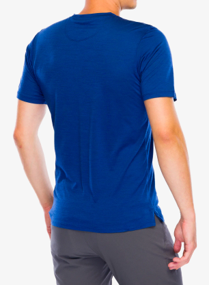 Merino tričko Patagonia Cap Cool Merino Graphic Shirt - strata stripe/clement blue