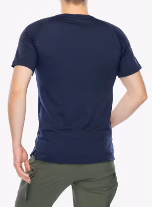 Merino tričko Sensor Merino Blend Moon SS Tee - deep blue