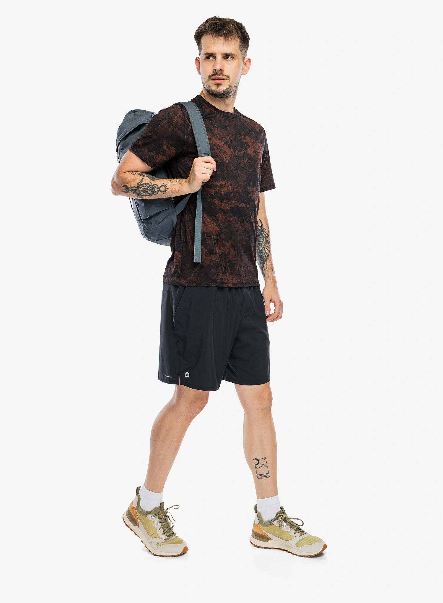 Merino tričko Smartwool Merino Short Sleeve Tee Boxed - sable brown mountain