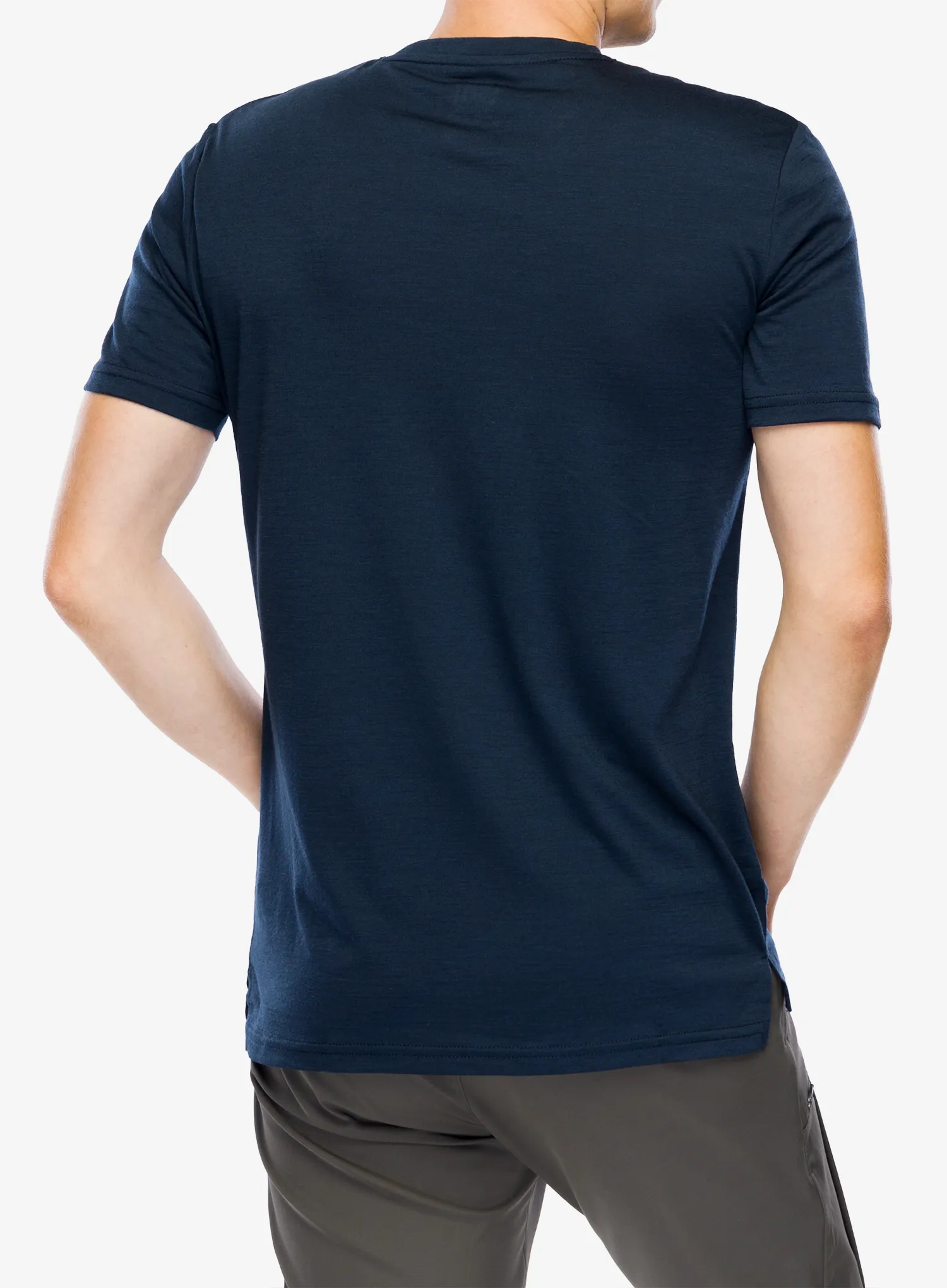 Merino tričko Super.natural Bio J 7 Peaks Tee - blueberry/feather grey