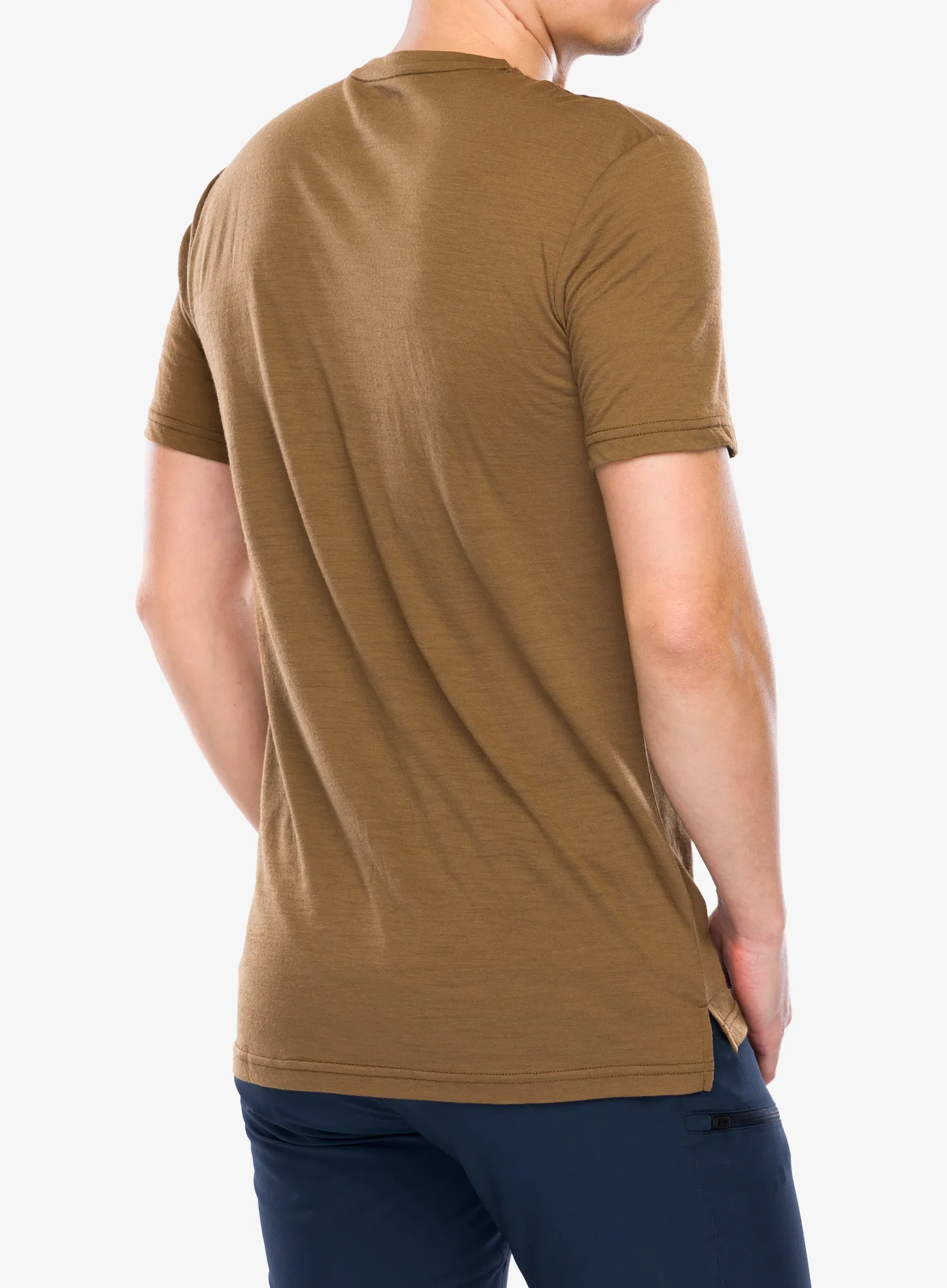 Merino tričko Super.natural Carabineri Tee - kangaroo/jet black