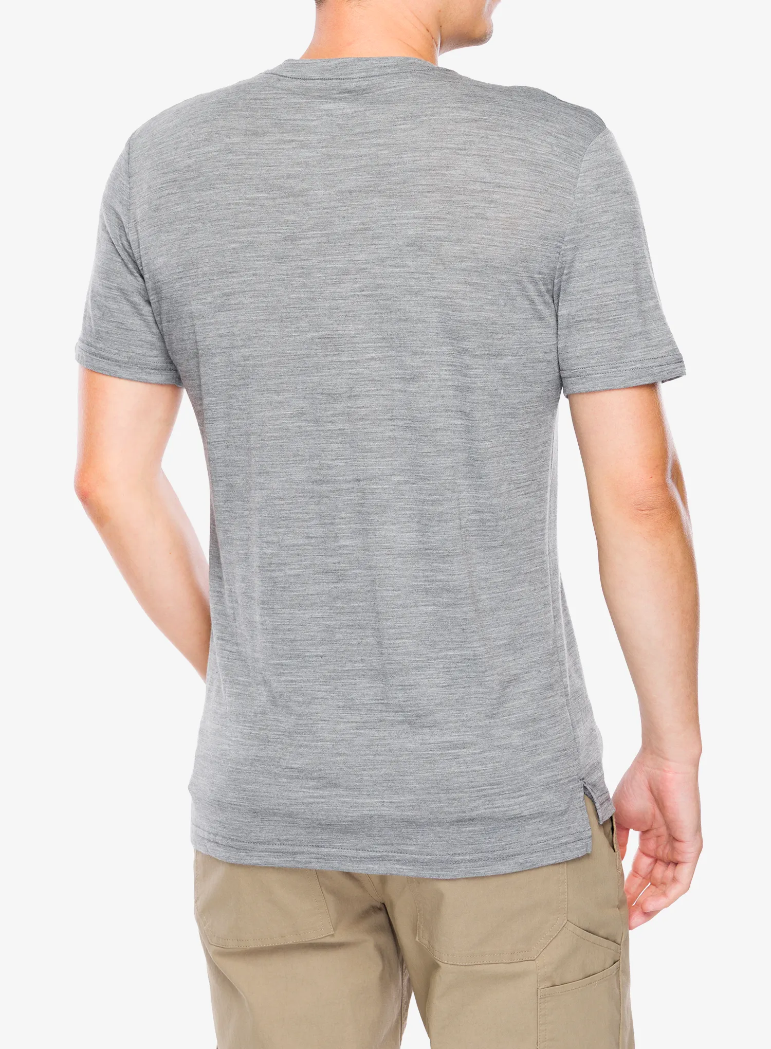 Merino tričko Super.natural Dolomites Campsites Tee - cashmere grey melange/various