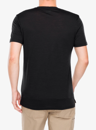 Merino tričko Super.natural Jumping Jack Tee - jet black/feather grey