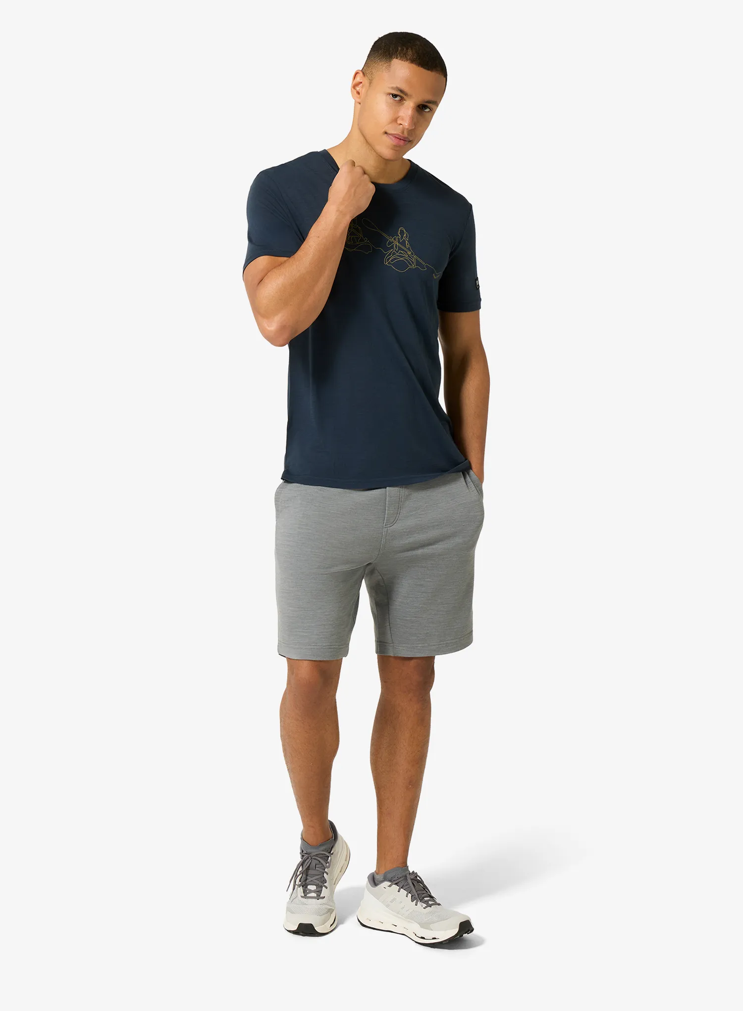 Merino tričko Super.natural Kanulines Tee - blueberry/dried tobacco