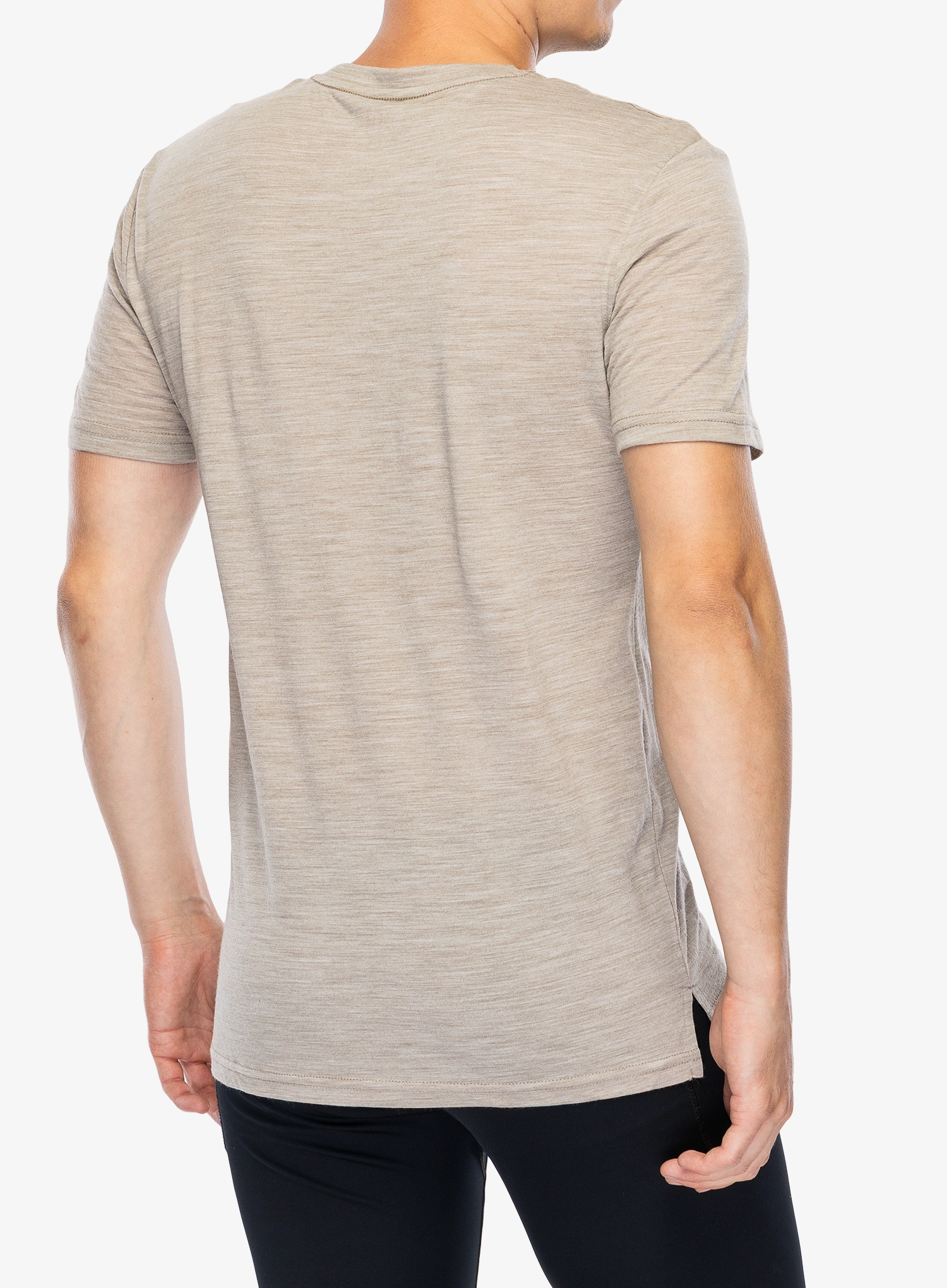 Merino tričko Super.natural Mountain Trail Tee - v.kha mel/chieve/wht stone mel