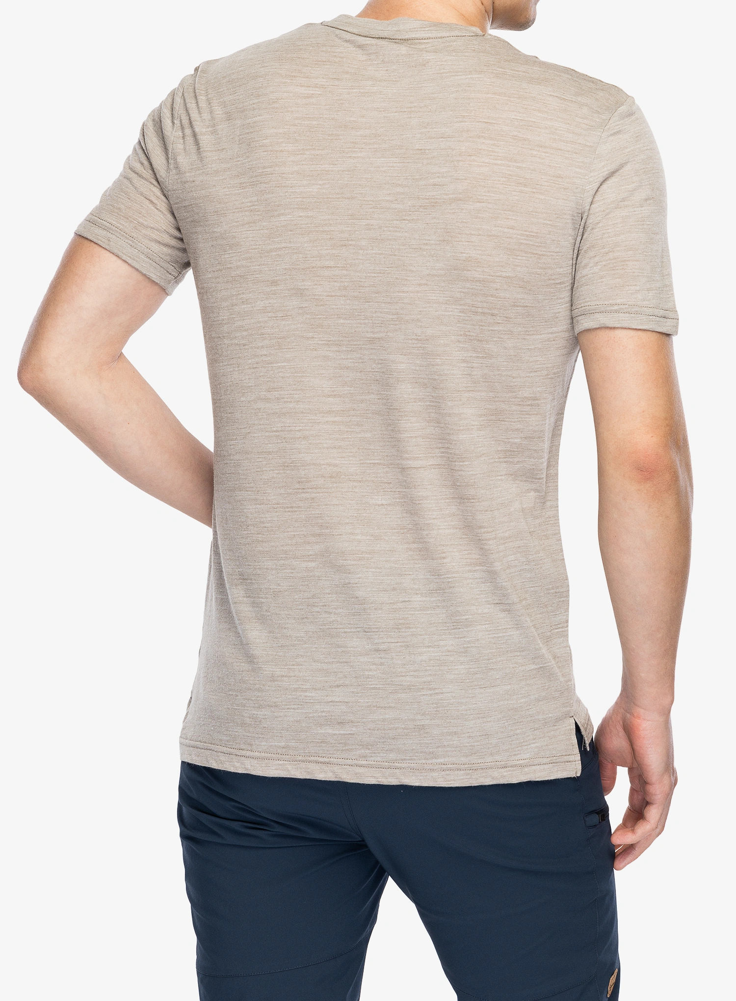 Merino tričko Super.natural Sn Sailor Tee - v.khaki mel/b.ink/h.risk red