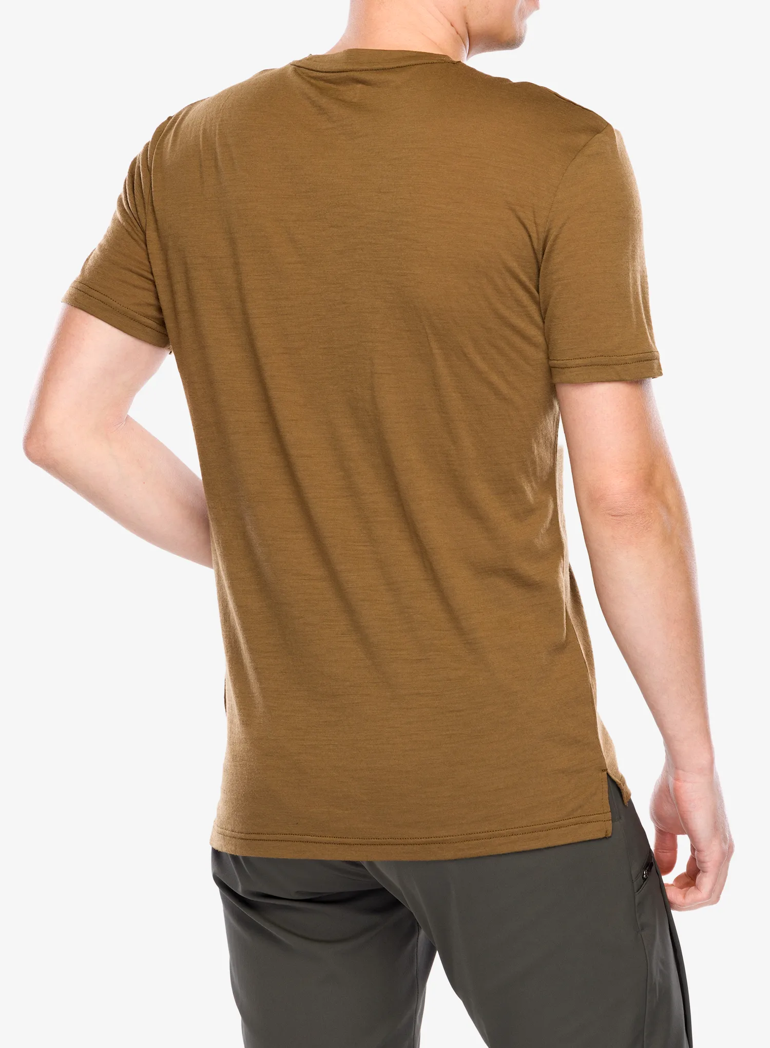 Merino tričko Super.natural Sun Lovers Tee - kangaroo/f.grey/v.khaki mel