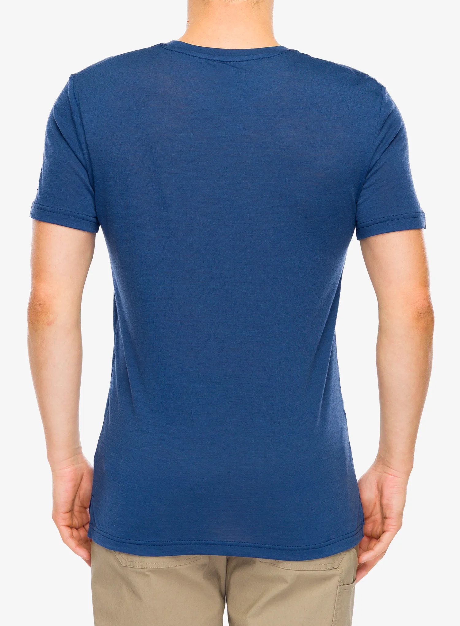 Merino tričko Super.natural Tri Tee - ocean blue/feather grey