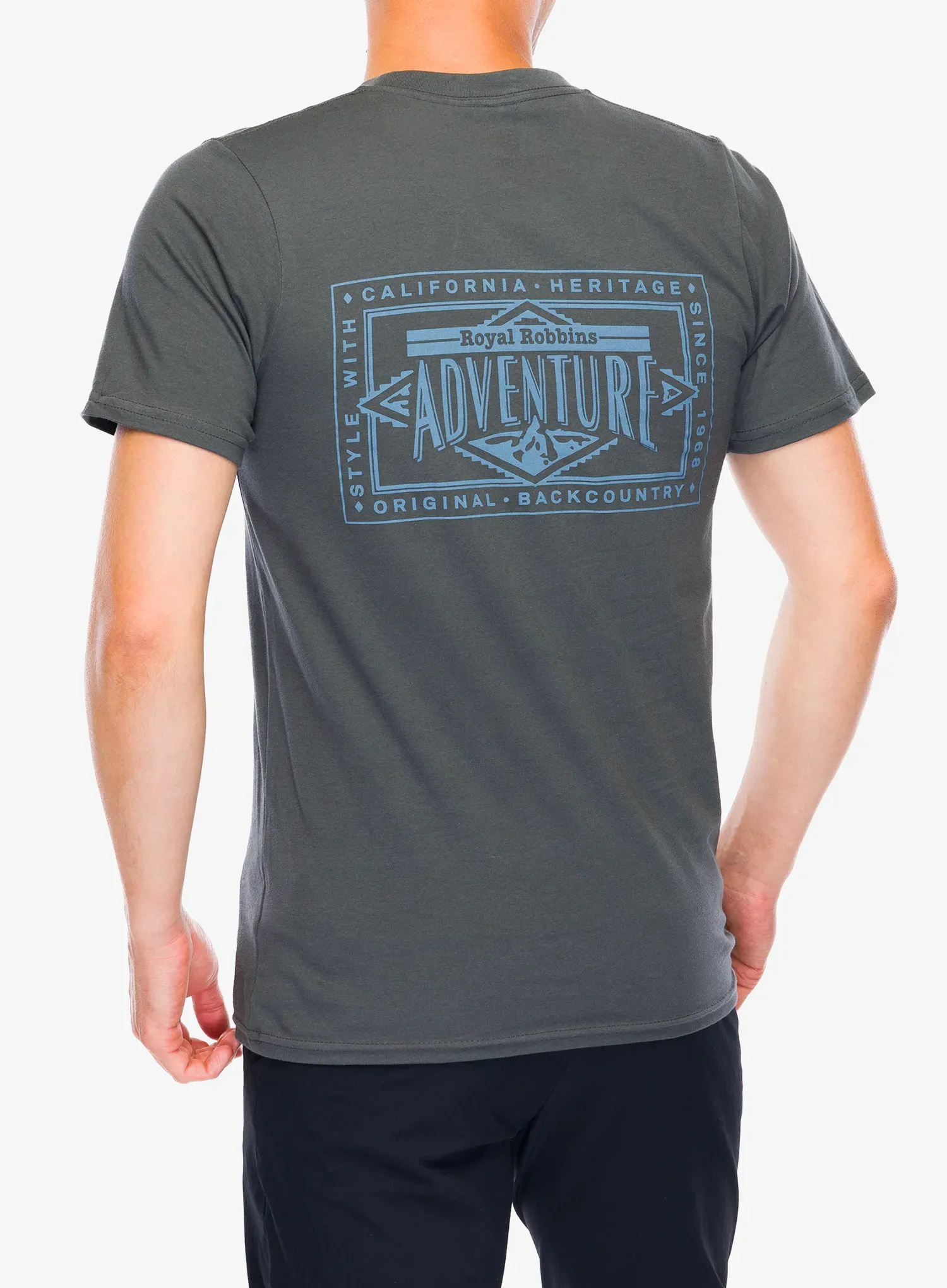 Pánske tričko Royal Robbins Adventure Tee SS - charcoal