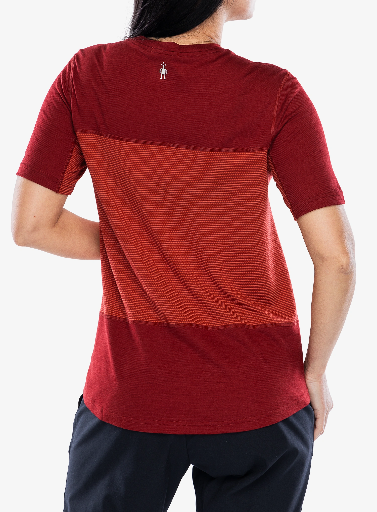 Dámsky cyklodres Smartwool Mountain Bike Short Sleeve Jersey - currant