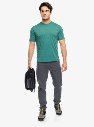 Tričko Patagonia Cap Cool Daily Shirt - green/light gem green x-dye