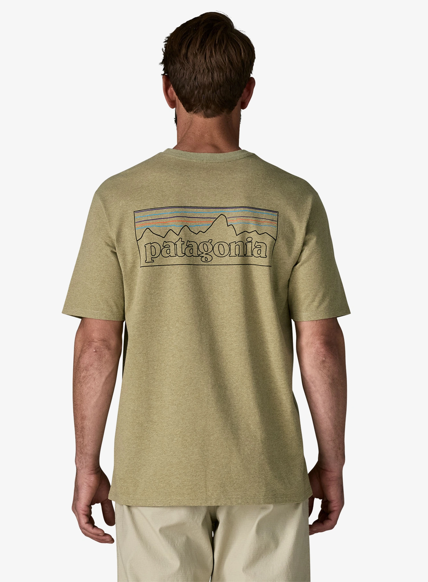 Tričko Patagonia P-6 Logo Responsibili-Tee - outline/gumtree green