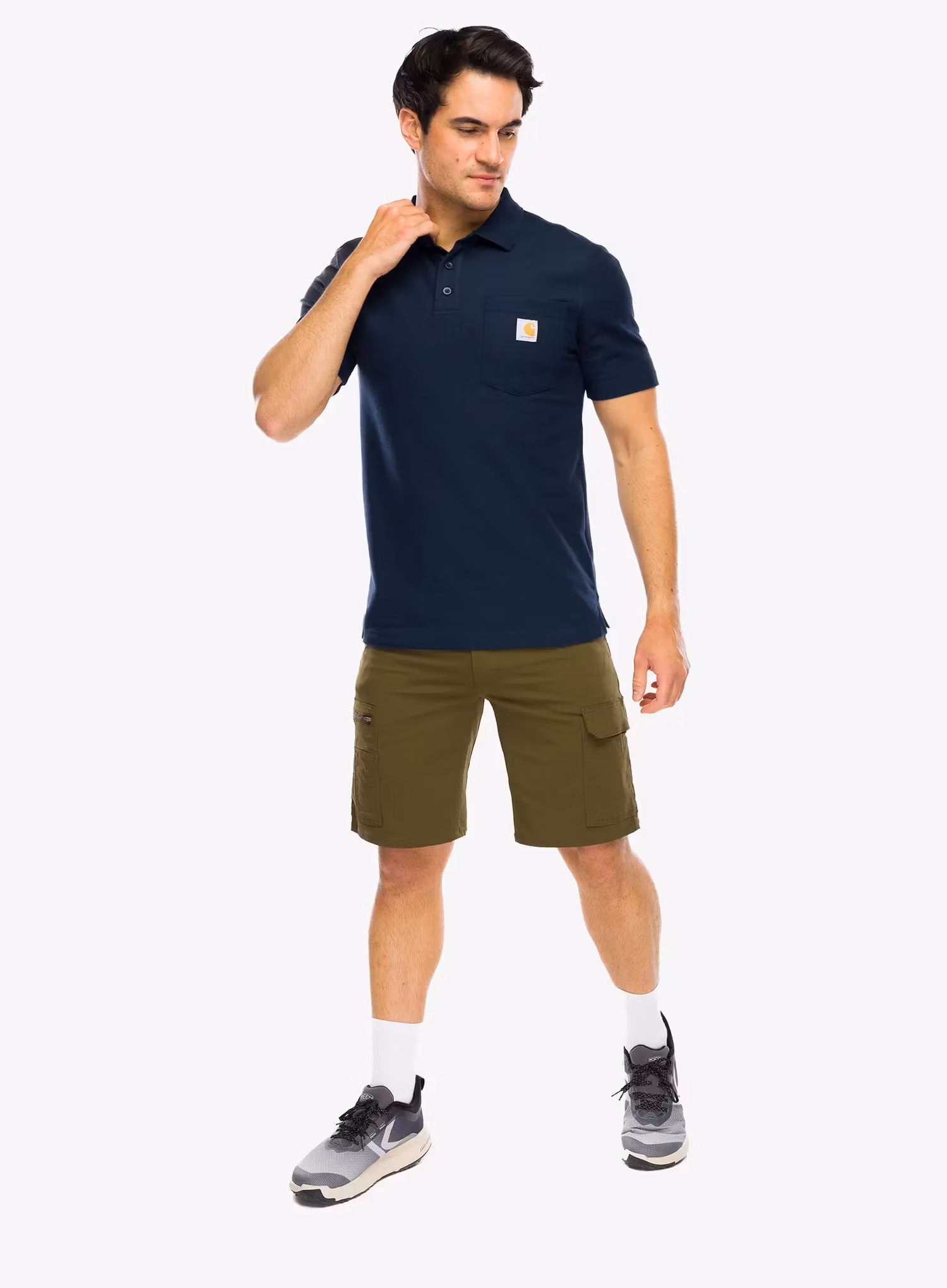 Polo tričko Carhartt Loose Polo - navy