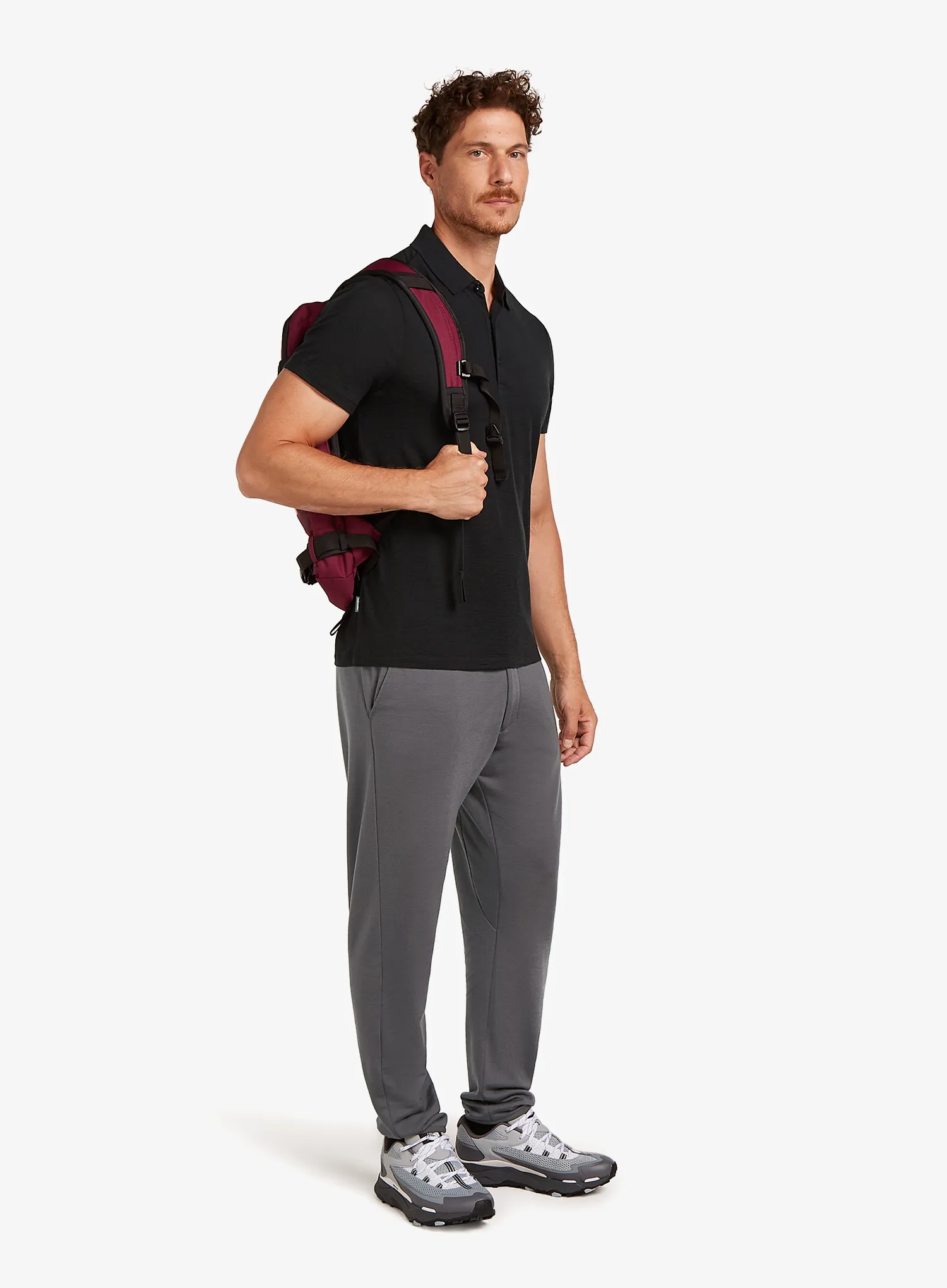 Polo tričko Icebreaker Merino 150 Tech Lite III SS Polo - black