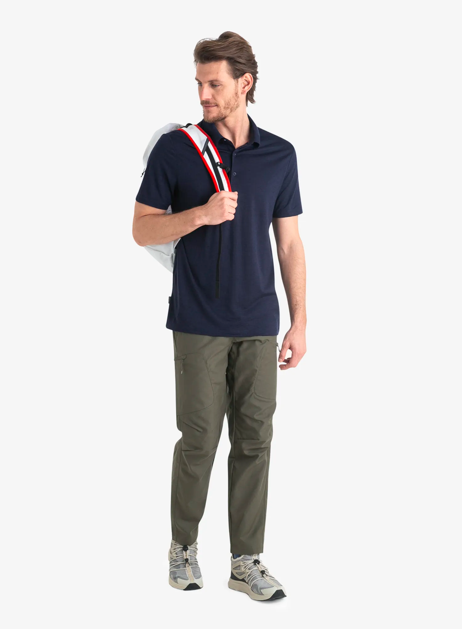 Polo tričko Icebreaker Merino 150 Tech Lite III SS Polo - midnight navy
