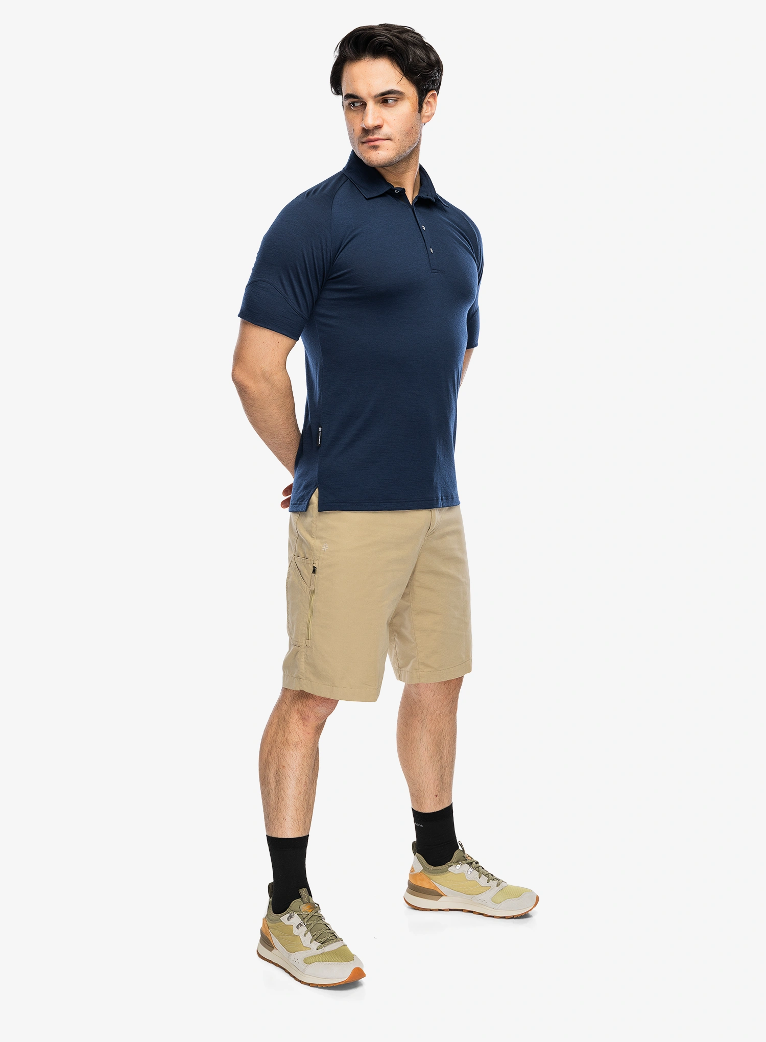 Polo tričko Sensor Merino Active Polo Tee SS - deep blue