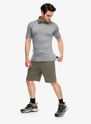 Polo tričko Sensor Merino Active Polo Tee SS - gray