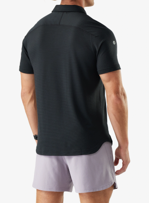 Polo tričko Smartwool Active Mesh Polo - black