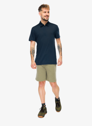 Polo tričko Super.natural Zip Polo - blueberry