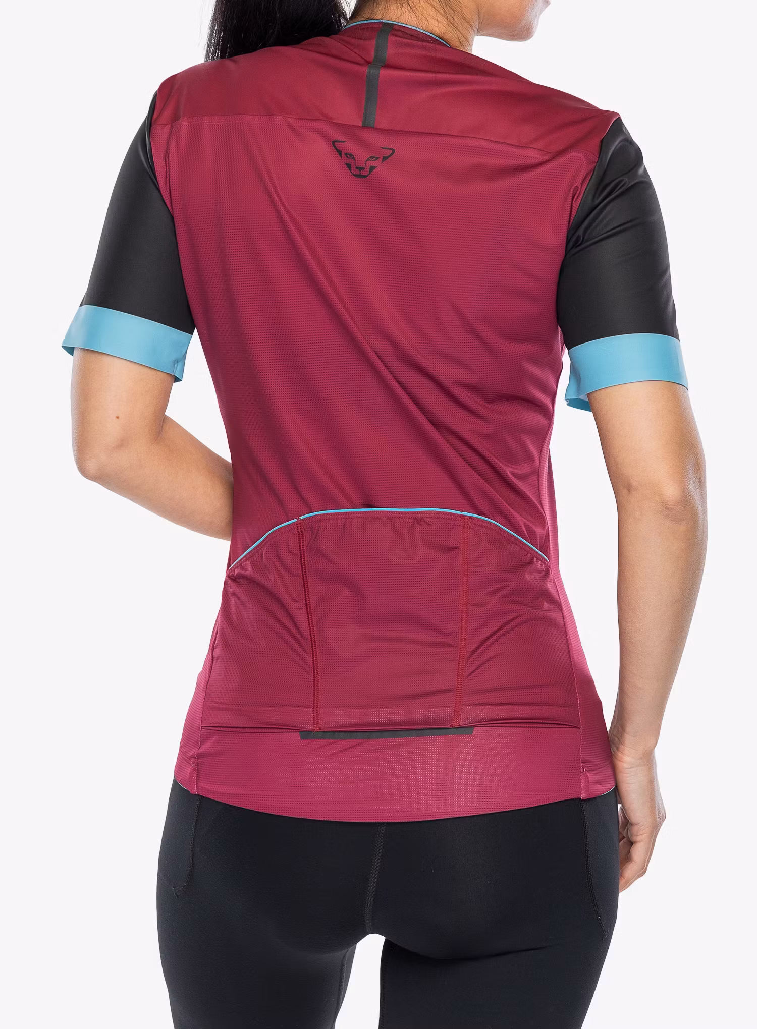 Dámske cyklistické tričko Dynafit Ride Light Full Zip Shirt - beet red