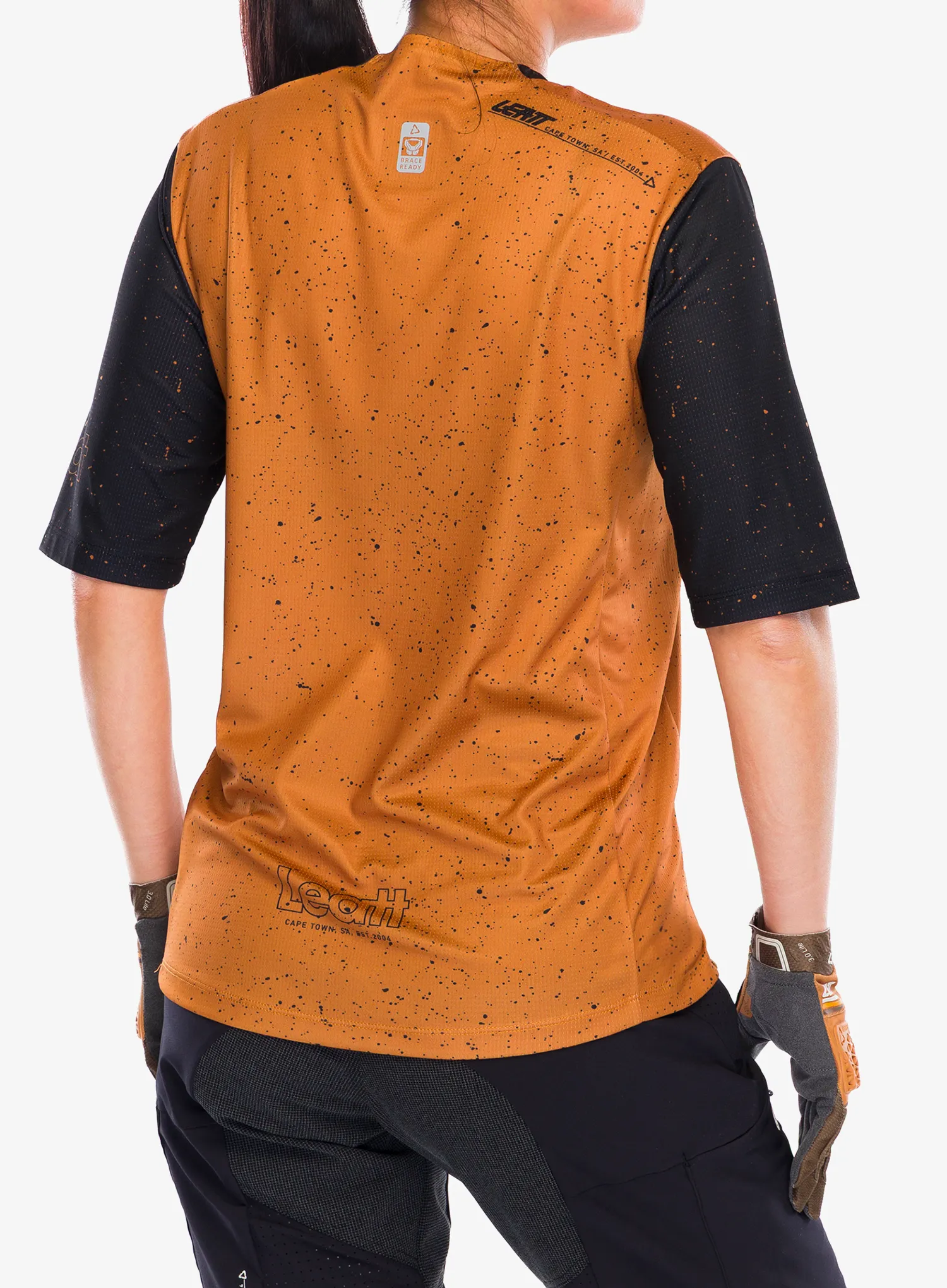 Dámske cyklistické tričko Leatt Jersey MTB Enduro 3.0 - rust/rust