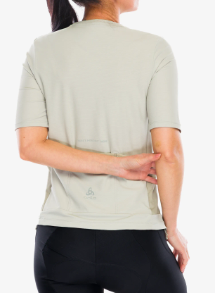 Dámske cyklistické tričko Odlo Explorer Cargo T-Shirt Crew Neck S/S - agate gray