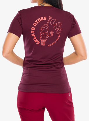 Dámske cyklistické tričko Rocday Gelato Short Sleeve - red