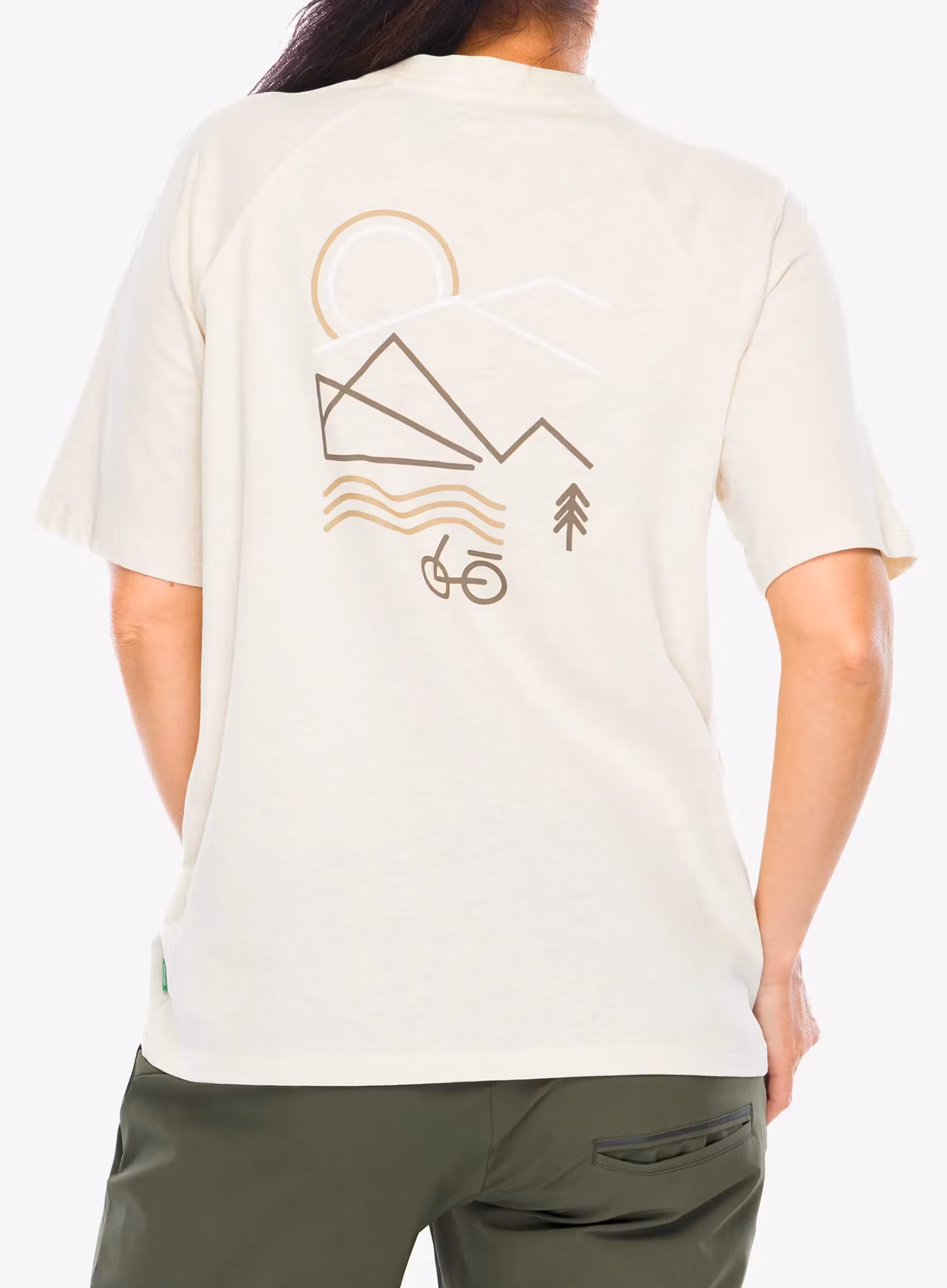 Dámske cyklistické tričko Vaude Cyclist Casual Shirt - ecru