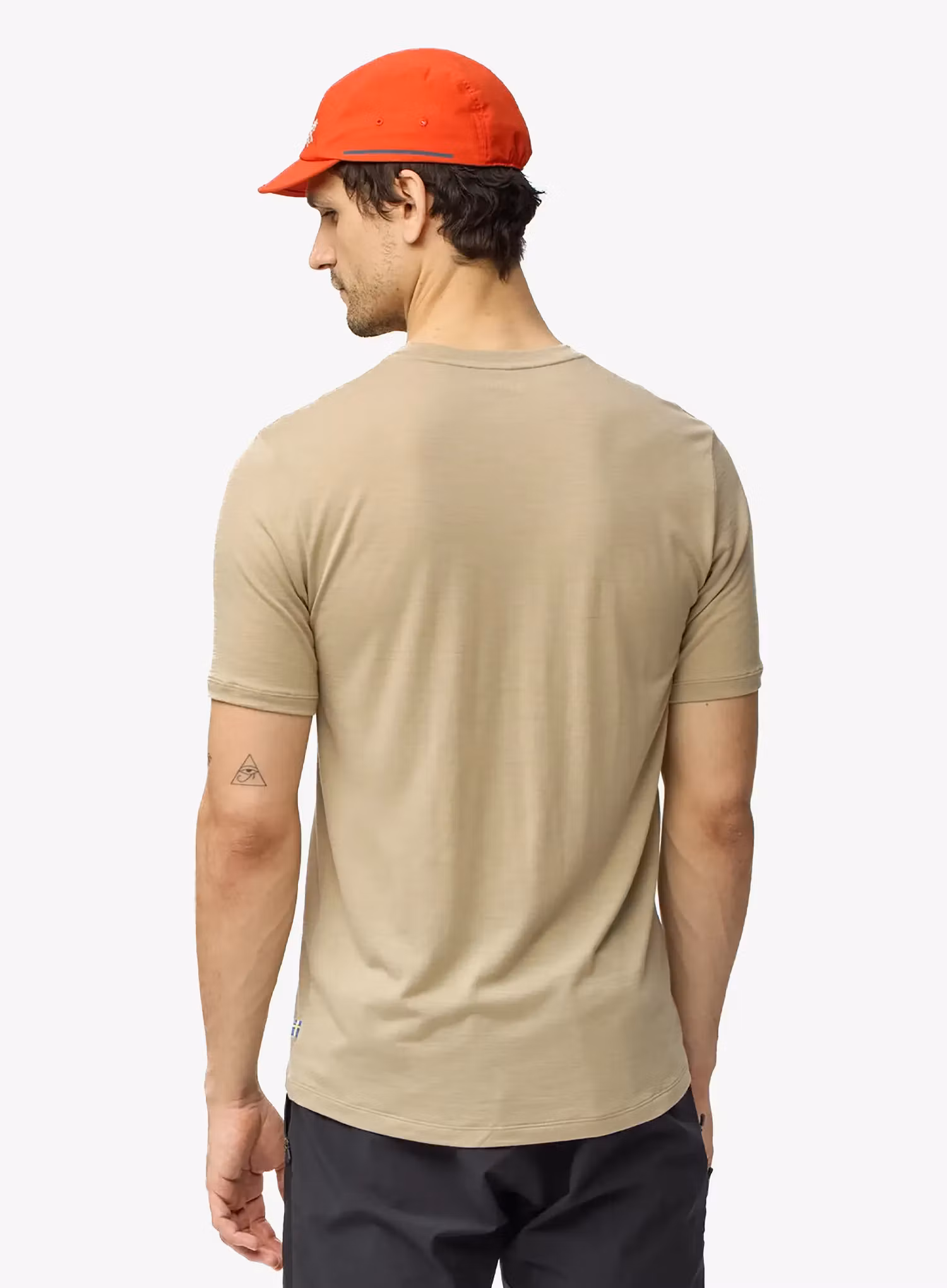 Cyklistické tričko Fjallraven Hoja Lugnt Wool T-shirt - fossil