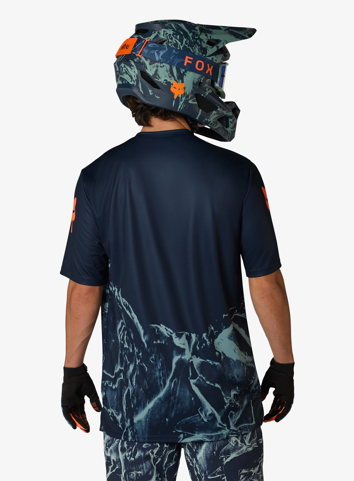 Cyklistické tričko Fox Ranger SS Jersey Img Print - arctic blue