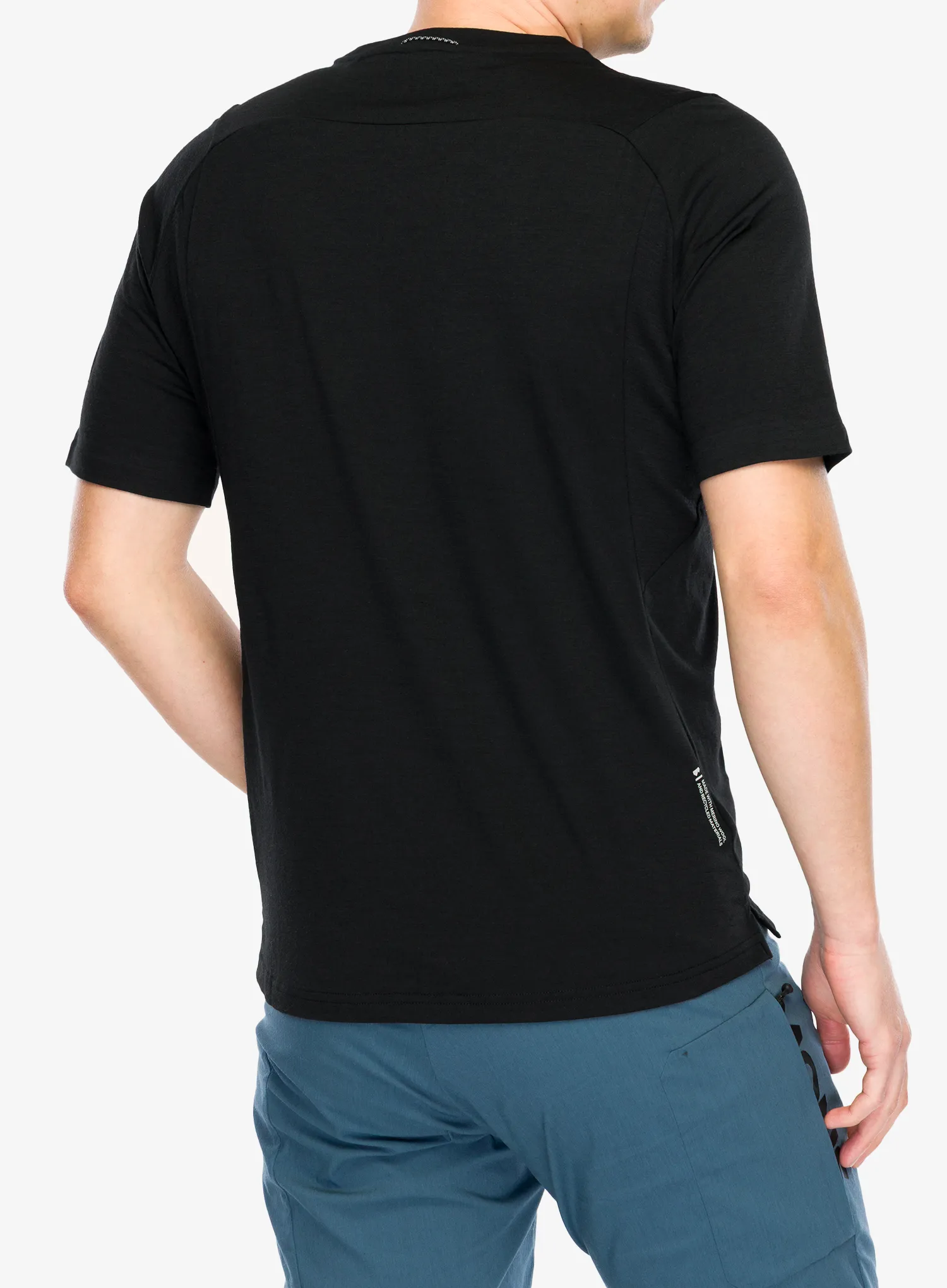 Cyklistické tričko Mons Royale Diversion Merino Bike Jersey Short Sleeve - black