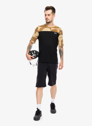 Cyklistické tričko Mons Royale Diversion Merino Bike Jersey Short Sleeve - mr grunge/black