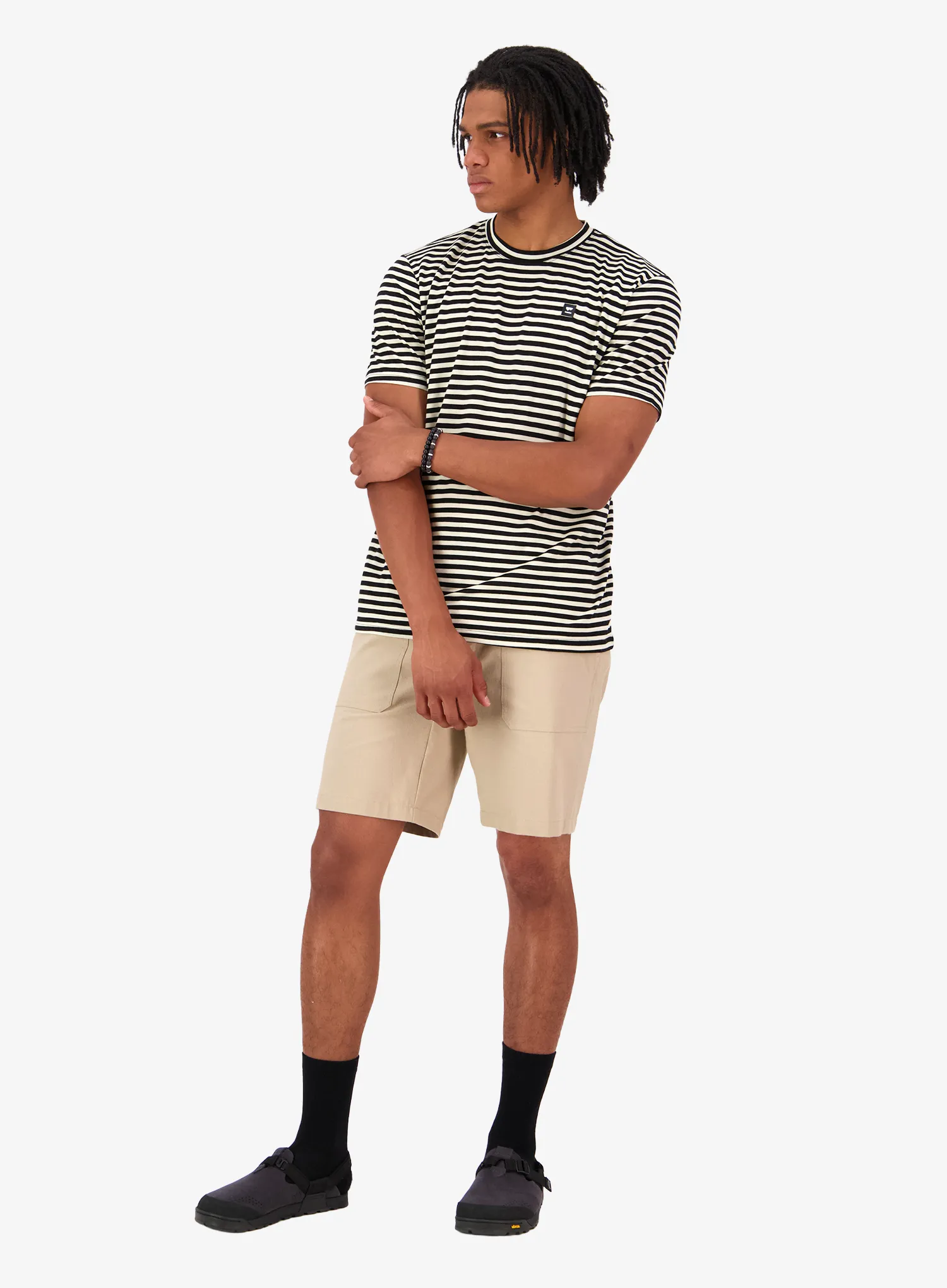 Cyklistické tričko Mons Royale Icon Merino T-Shirt - mr stripe