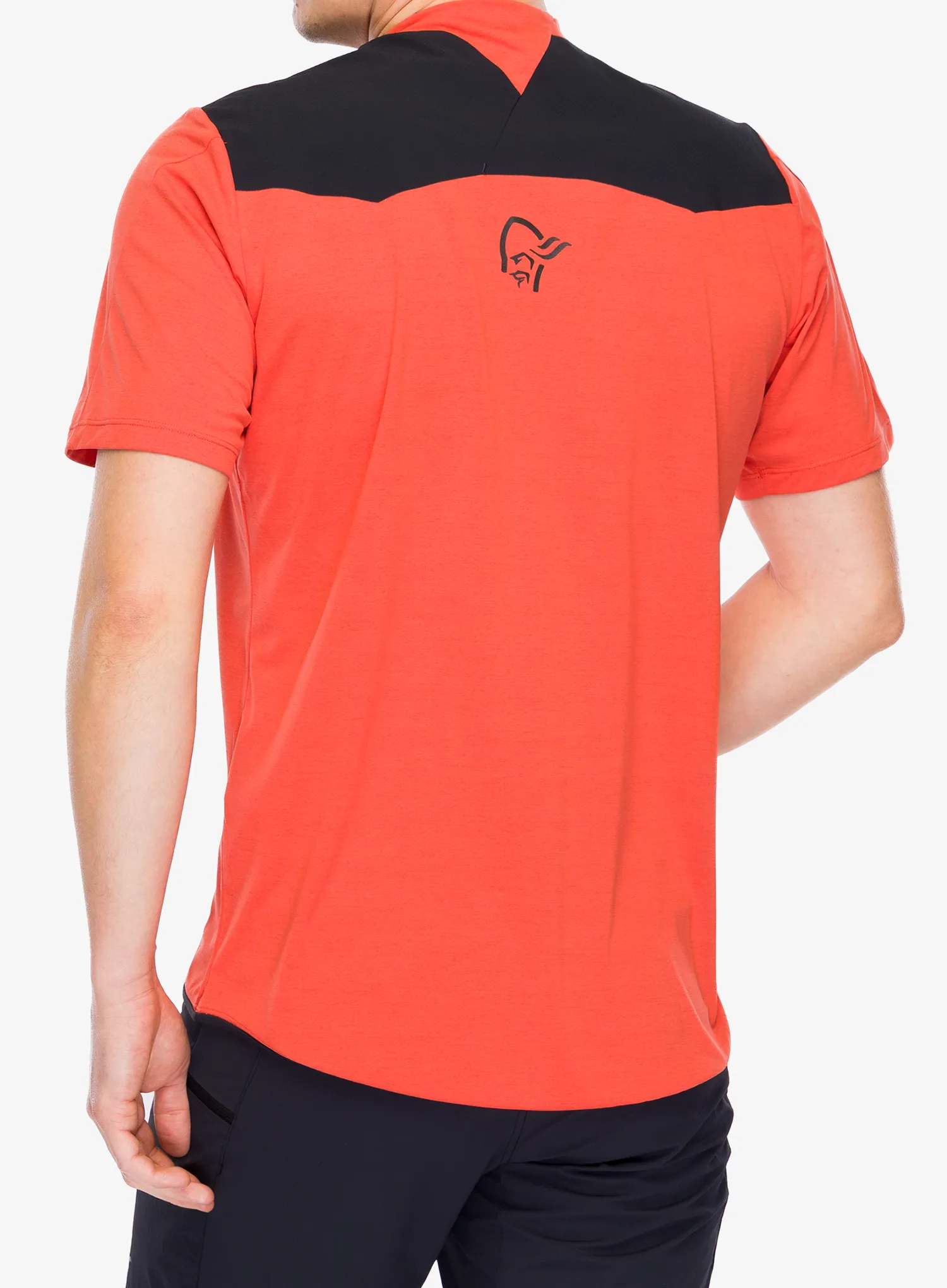 Cyklistické tričko Norrona Skibotn Equaliser Tech T-Shirt - paprika red