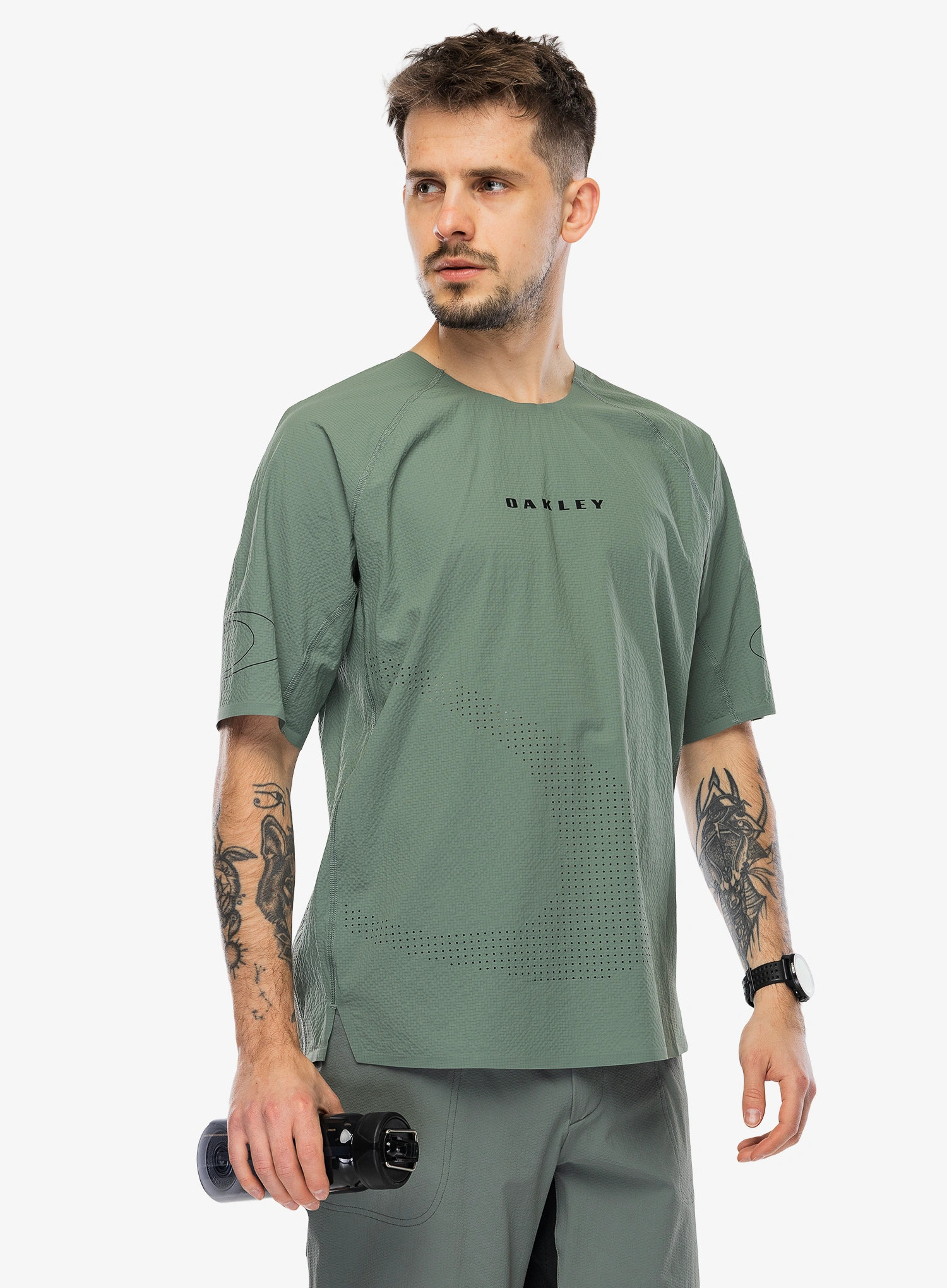 Cyklistické tričko Oakley Seeker Whip SS Jersey - aviator green