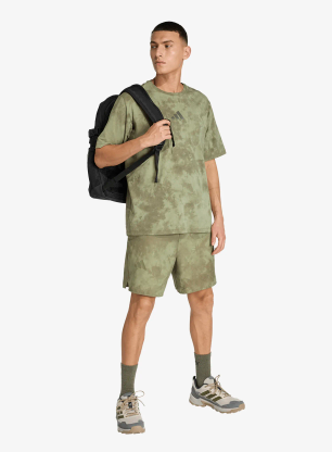 Tričko adidas TERREX Multi Spray Dye Tee - tent green/olive strata