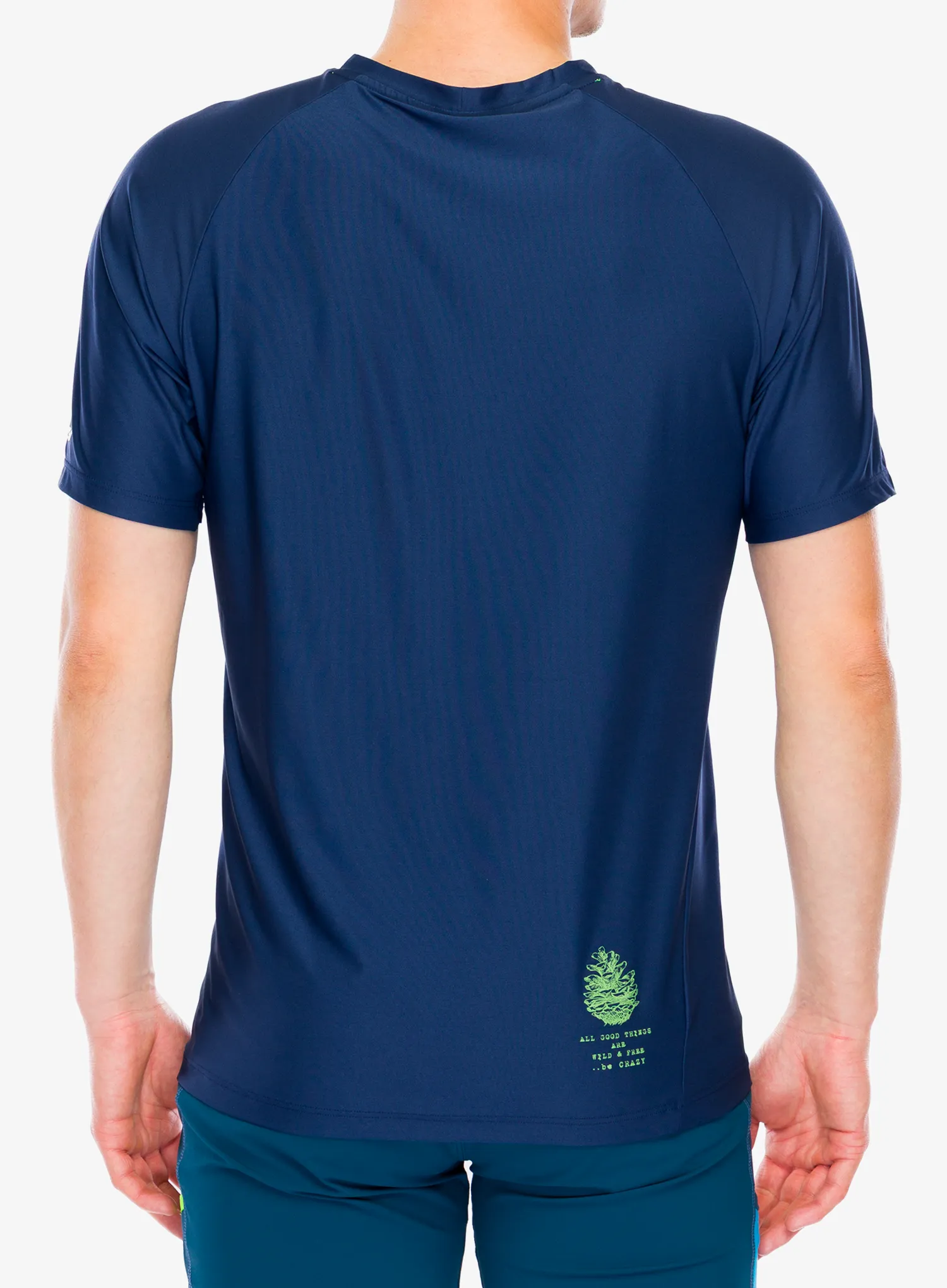 Tričko Crazy Shirt Logo - zenith/blue