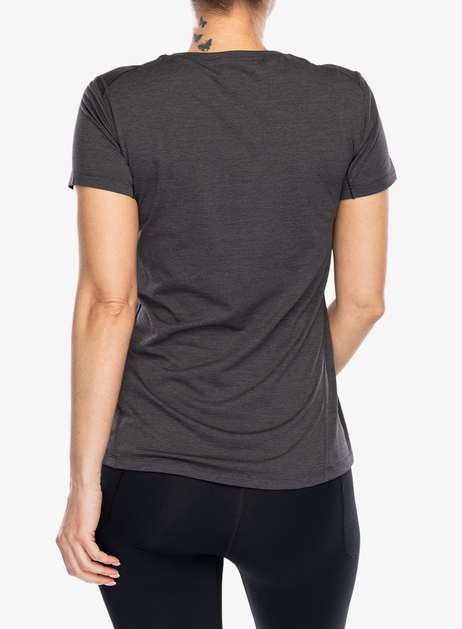 Dámske tričko Arcteryx Taema Crew Neck SS - black heather