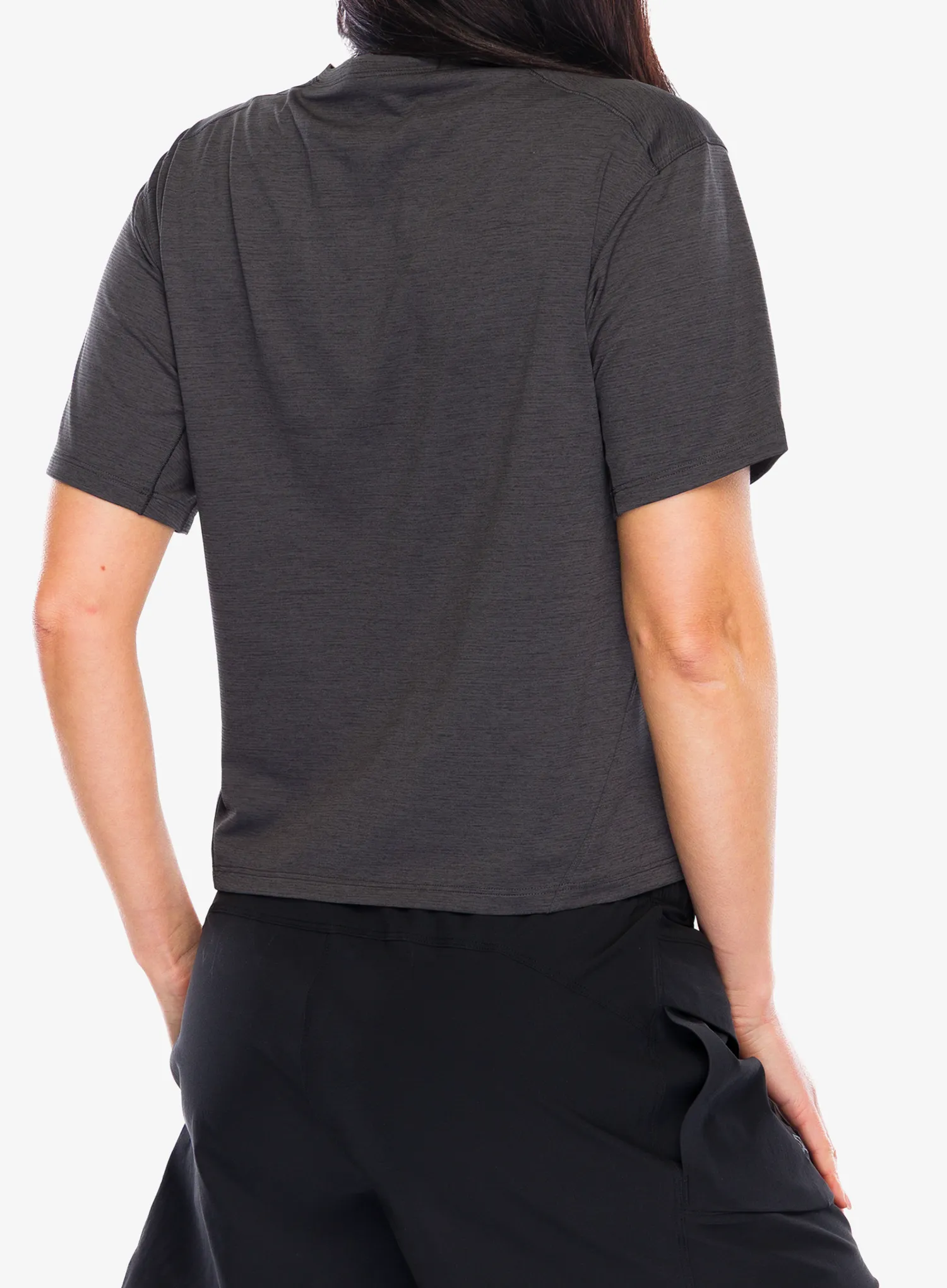 Dámske tričko Arcteryx Taema Crop SS - black